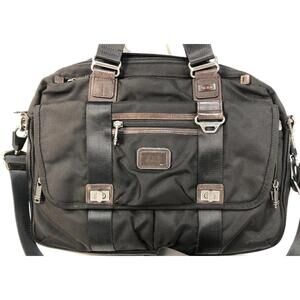 TUMI Ballistic Nylon Business Bag 22634HKH Pinckney Flap Brief Messenger w Strap